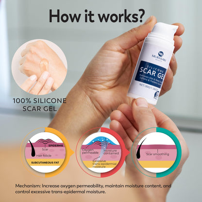 MURASAKI BEAUTY 100% Silicone Scar Gel – Maximum-Strength Scar Cream