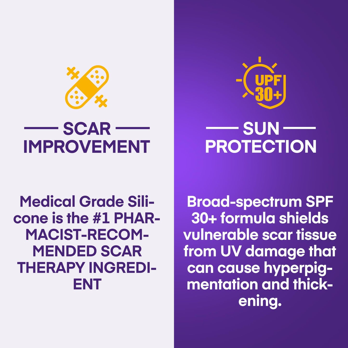 MURASAKI BEAUTY Silicone Scar Gel SPF 30 – Medical-Grade Scar Cream (1.06oz)