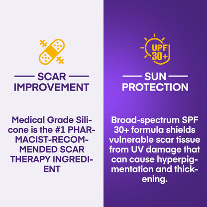 MURASAKI BEAUTY Silicone Scar Gel SPF 30 – Medical-Grade Scar Cream (1.06oz)