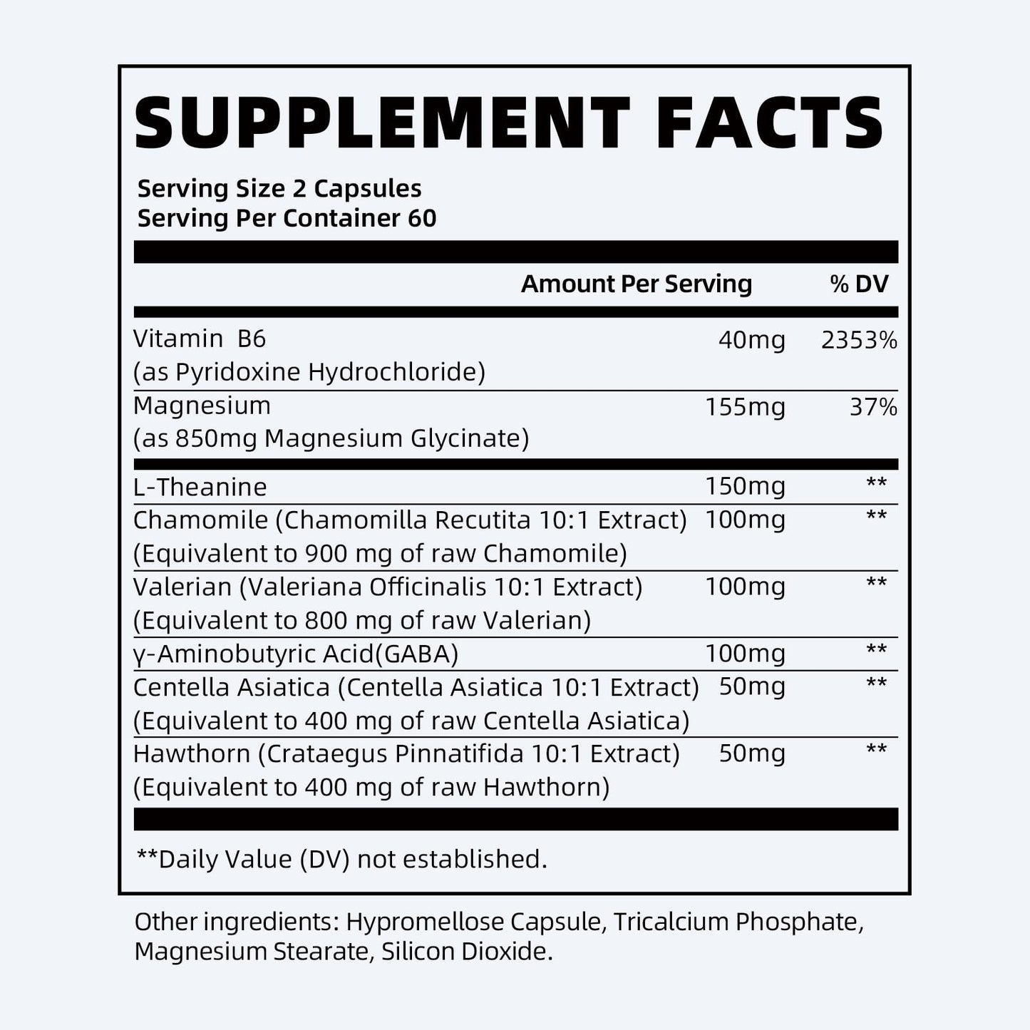 Magnesium Glycinate 850mg Capsules – 120 Count (Vegan, High-Absorption)