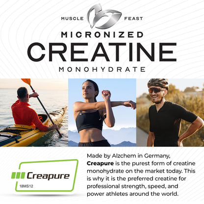 Muscle Feast Creapure Micronized Creatine Monohydrate Powder – Grape, 250g | Easy Mix, Gluten-Free BritishVita | Premium UK Vitamins & Wellness Supplements