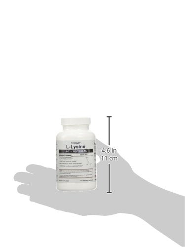 Superior Labs L-Lysine 500 mg Capsules – Third-Party Tested, Non-GMO, Gluten Free | 120 Caps