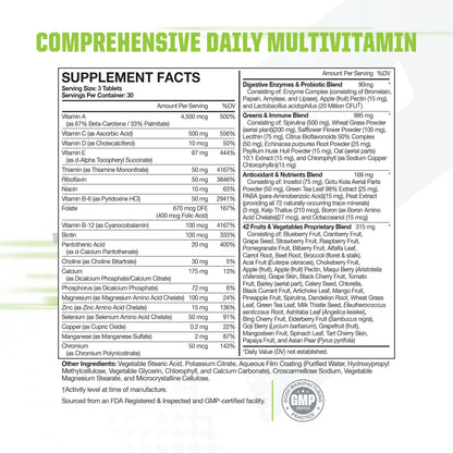 MusclePharm Essentials Multi-V+ Athlete's Multivitamin | Energy, Immunity & Recovery