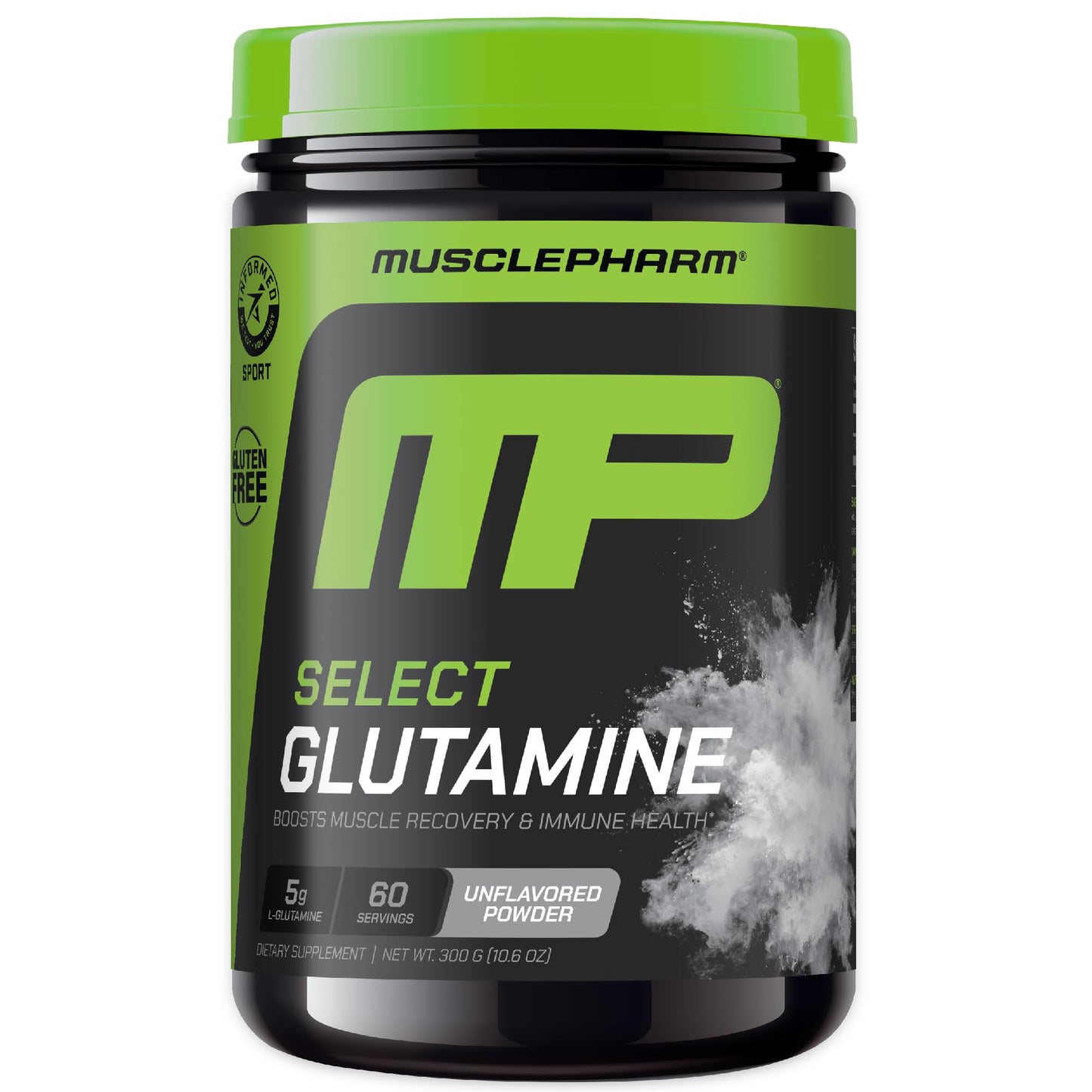 MusclePharm Glutamine Powder – 5g L-Glutamine, 60 Servings, Unflavored