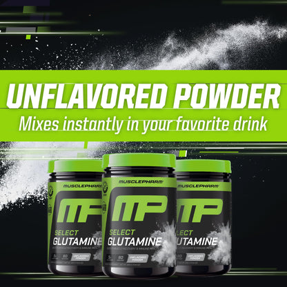 MusclePharm Glutamine Powder – 5g L-Glutamine, 60 Servings, Unflavored