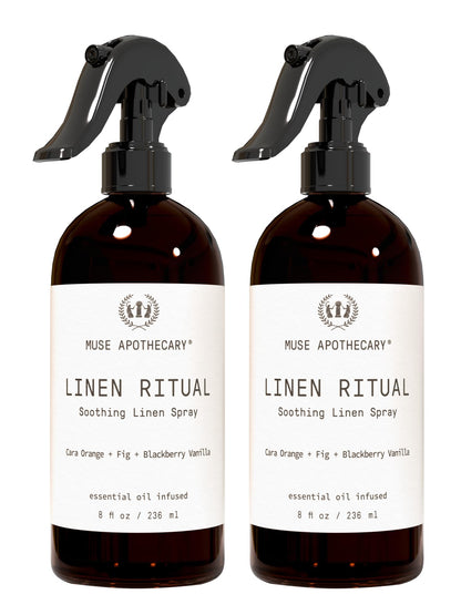 Muse Apothecary Linen Ritual Linen Mist – Cara Orange, Fig & Blackberry Vanilla, 8 oz (2 Pack)