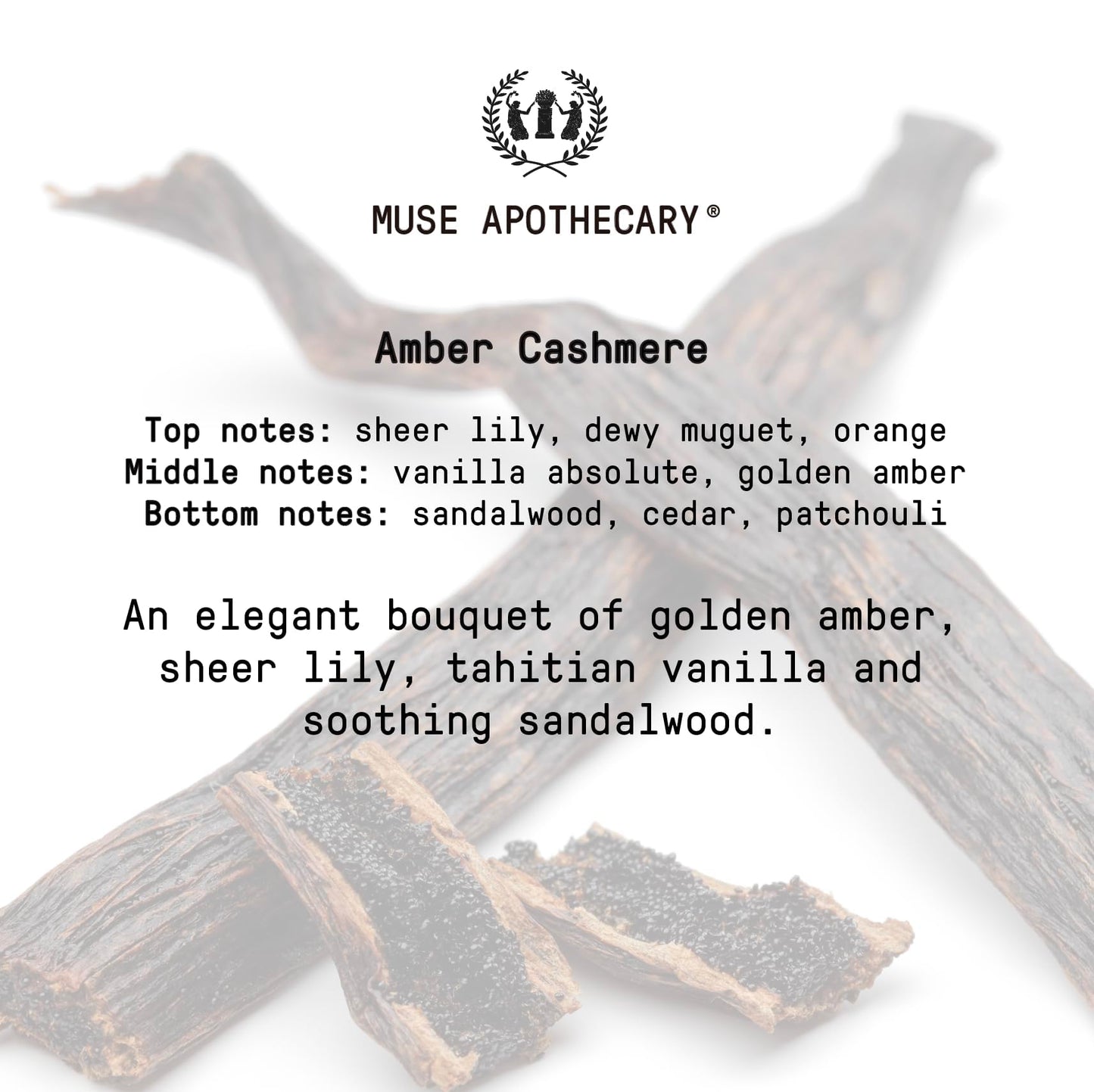 Muse Apothecary Linen Ritual Linen Mist - Aromatherapy Amber Cashmere (4 oz)