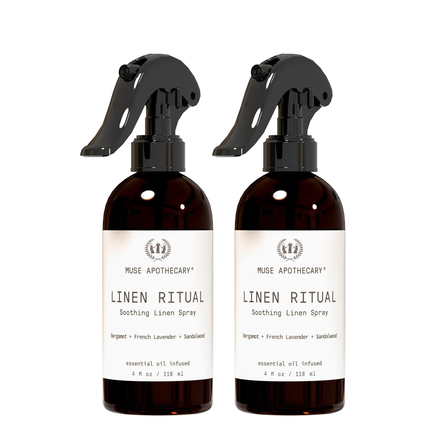 Muse Apothecary Linen Ritual Mist – Bergamot, Lavender & Sandalwood (2 Pack)