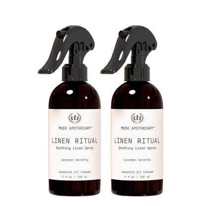 Muse Apothecary Linen Ritual - Aromatic Lavender Linen Spray for Bedding & Laundry