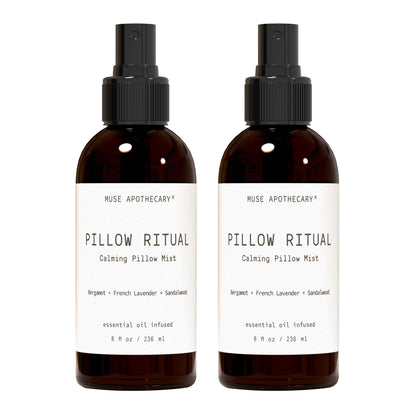 Muse Apothecary Pillow Ritual - Aromatic Pillow Mist with Bergamot, French Lavender & Sandalwood - 8 oz