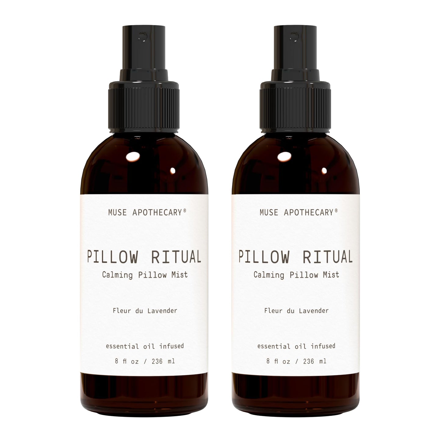Muse Apothecary Pillow Ritual Mist – Lavender Linen Spray, 8 oz (2 Pack)