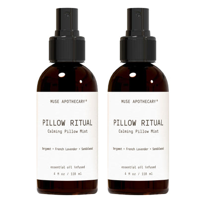 Muse Apothecary Pillow Ritual - Aromatic Pillow Mist (4 oz) Bergamot, French Lavender & Sandalwood