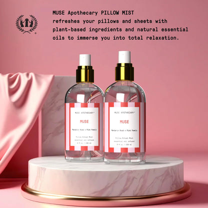 Muse Apothecary Pillow Ritual - Aromatic Pillow Mist, 8 oz (Mandarin Rosé + Pink Pomelo)