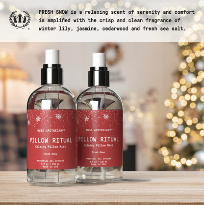Muse Apothecary Pillow Ritual – Aromatic Pillow Mist, Fresh Snow, 8 oz