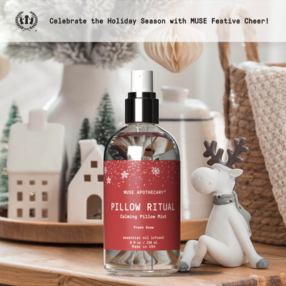 Muse Apothecary Pillow Ritual – Aromatic Pillow Mist, Fresh Snow, 8 oz