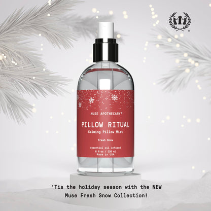 Muse Apothecary Pillow Ritual – Aromatic Pillow Mist, Fresh Snow, 8 oz