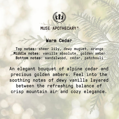 Muse Apothecary Pillow Ritual – Calming Pillow Mist (Warm Cedar)