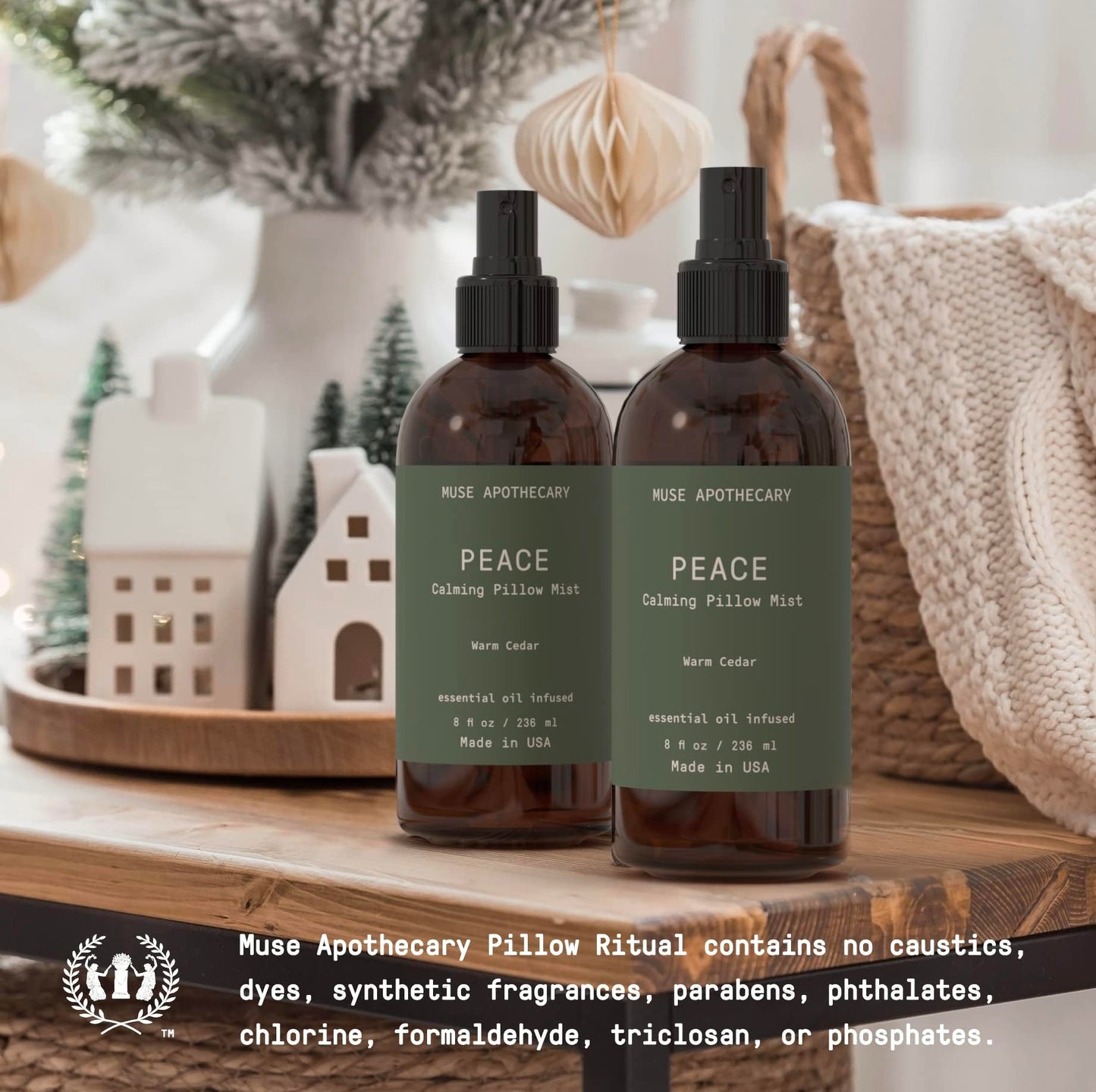 Muse Apothecary Pillow Ritual – Calming Pillow Mist (Warm Cedar)