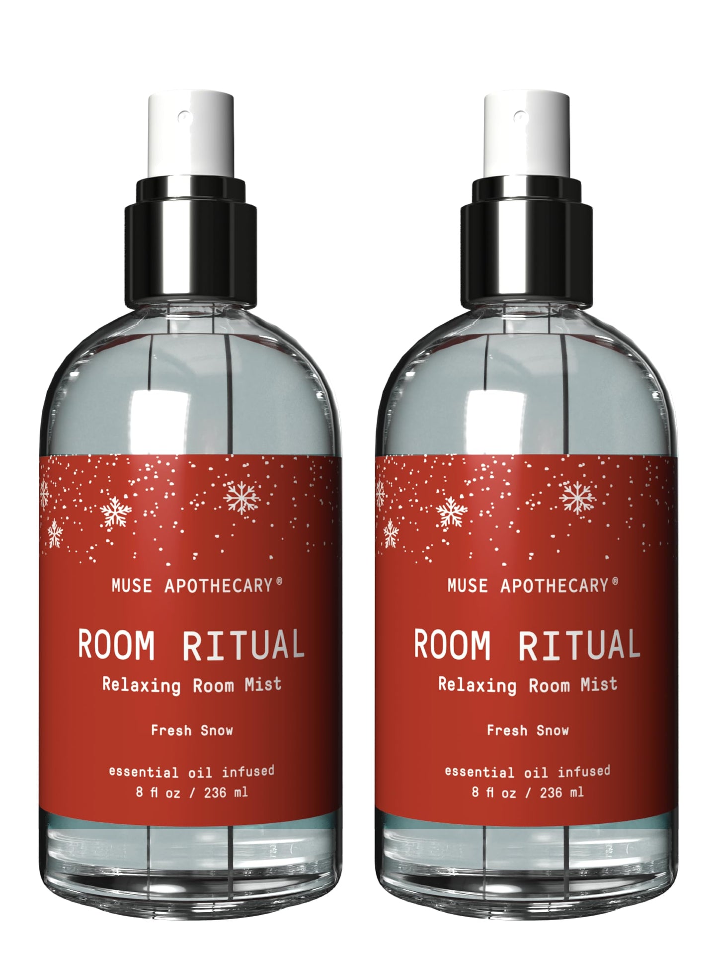 Muse Apothecary Room Ritual Room Spray - Fresh Snow 8 oz (2 Pack)