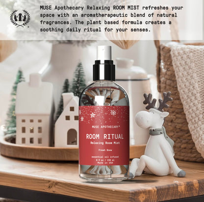 Muse Apothecary Room Ritual Room Spray - Fresh Snow 8 oz (2 Pack)