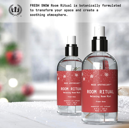 Muse Apothecary Room Ritual Room Spray - Fresh Snow 8 oz (2 Pack)