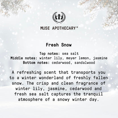 Muse Apothecary Room Ritual Room Spray - Fresh Snow 8 oz (2 Pack)