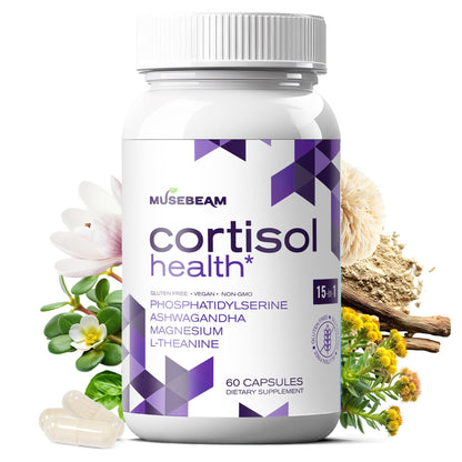 MuseBeam Cortisol Detox for Women & Men - Lower Cortisol & Balance Adrenal Health