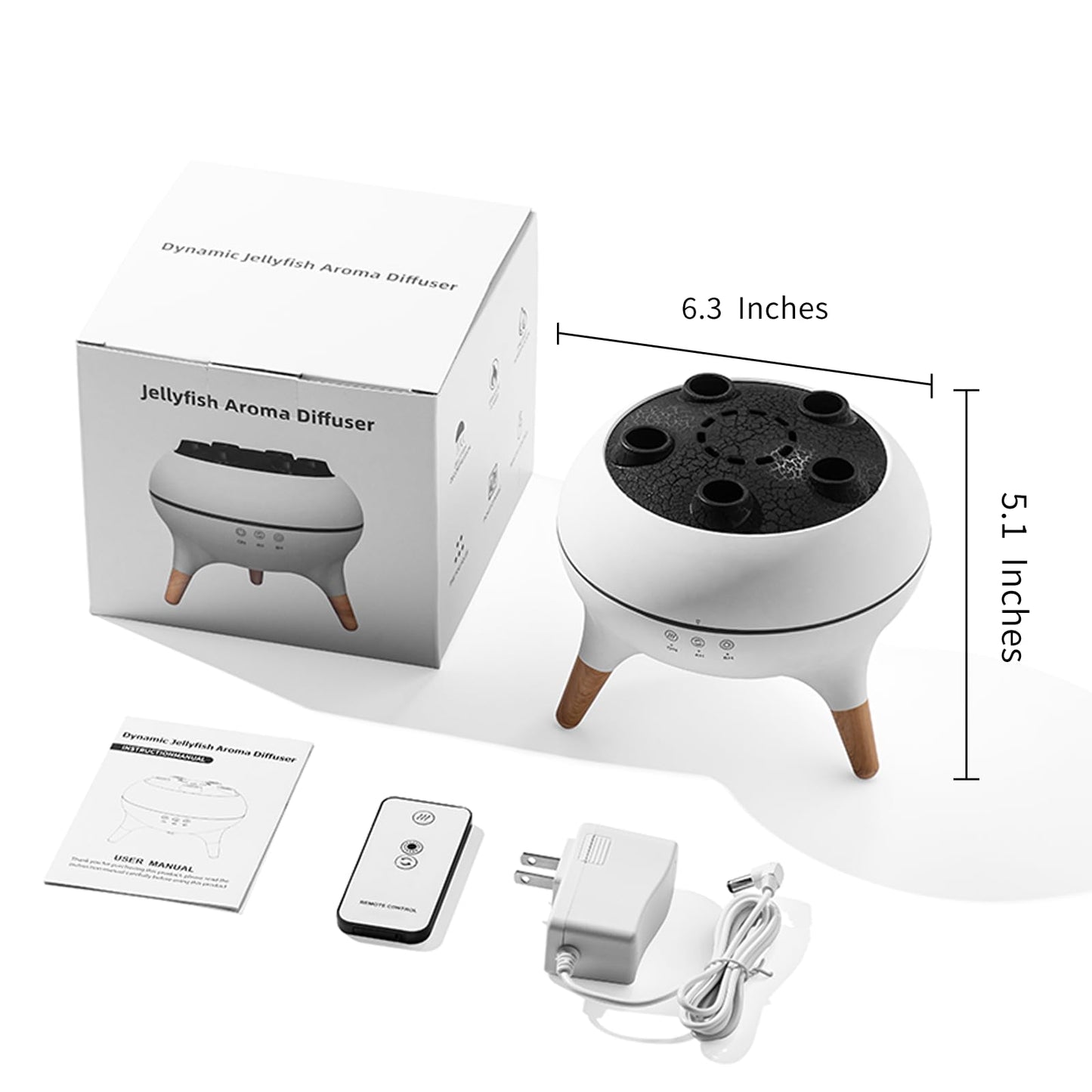 Mushroom Cloud Humidifier – Aromatherapy Diffuser with Jelly Fog & Sound-Activated Mode