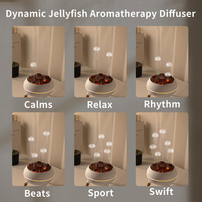 Mushroom Cloud Humidifier – Aromatherapy Diffuser with Jelly Fog & Sound-Activated Mode