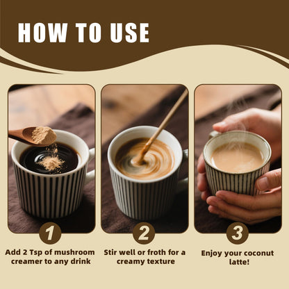 Mushroom Coconut Creamer - 5 Mushrooms & Ceylon Cinnamon | 6.35oz