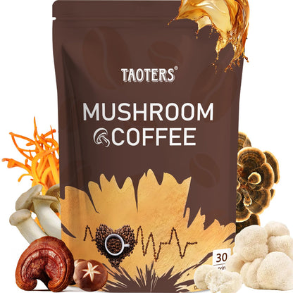 Mushroom Coffee with 6 Adaptogenic Mushrooms - 30 Servings