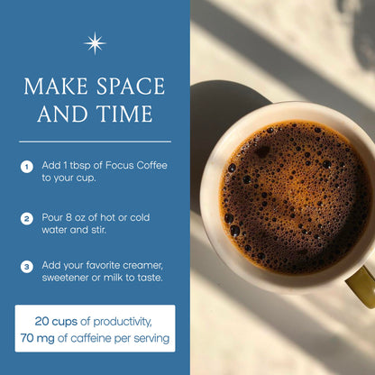 Mushroom Coffee – 20 Cups of Focus, Clean Energy | Lion's Mane, Cordyceps & L-Theanine