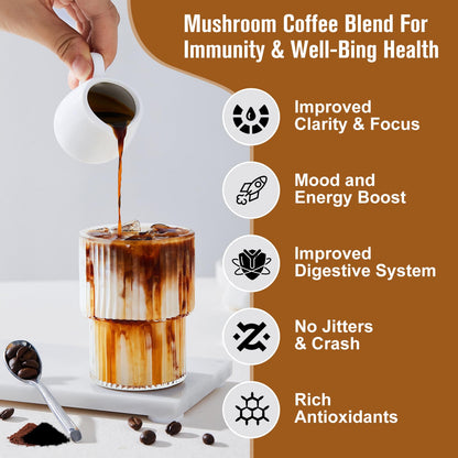 Mushroom Coffee with Lions Mane & Cordyceps – Energy & Focus