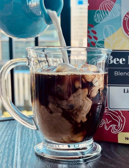 Mushroom Coffee with Adaptogens – Herbal Hive Bee Focused (Reishi, Lion's Mane, Chaga)