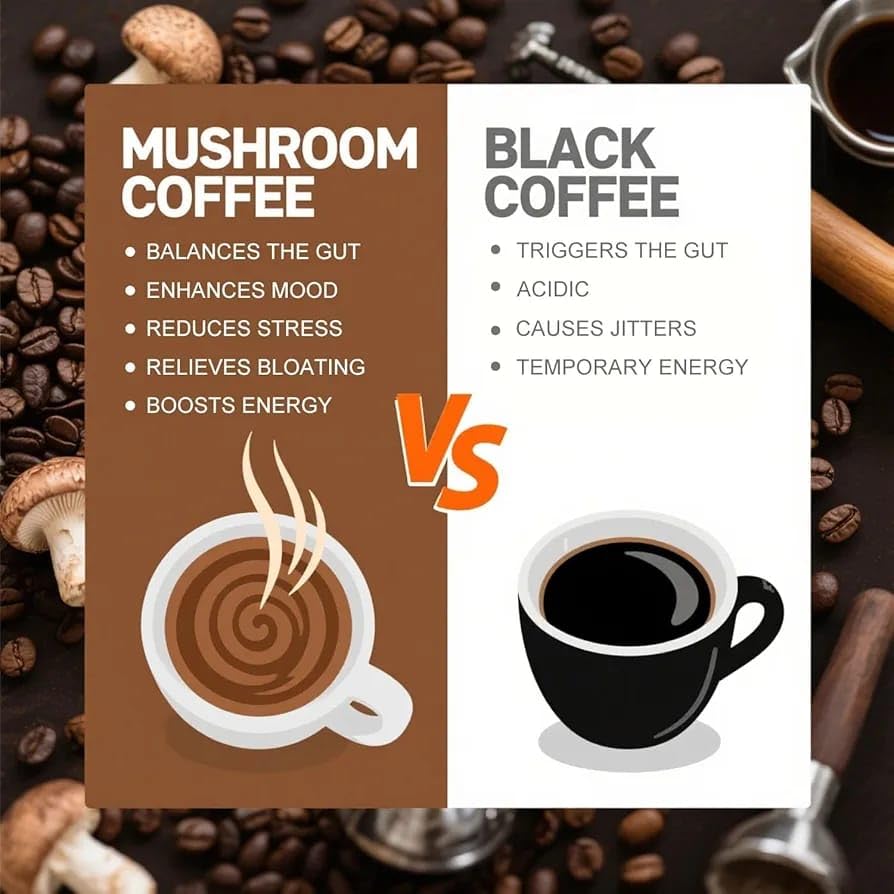 Mushroom Coffee with Lions Mane, Cordyceps and Chaga