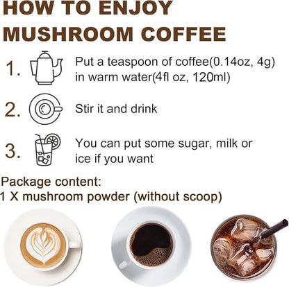 Mushroom Coffee with Lions Mane, Cordyceps and Chaga