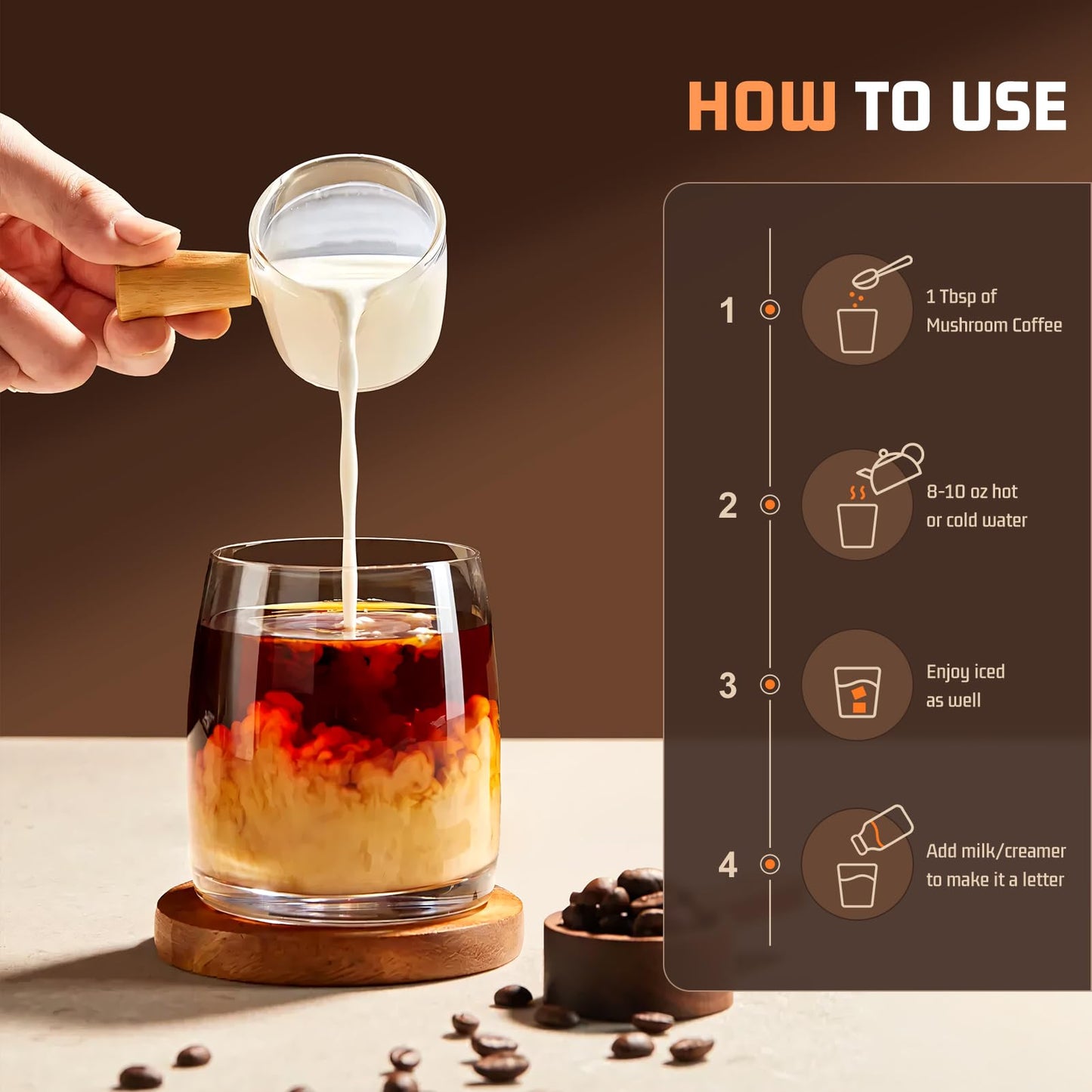 Mushroom Coffee 11 in 1 with Ashwagandha – Focus, Energy & Immunity Support