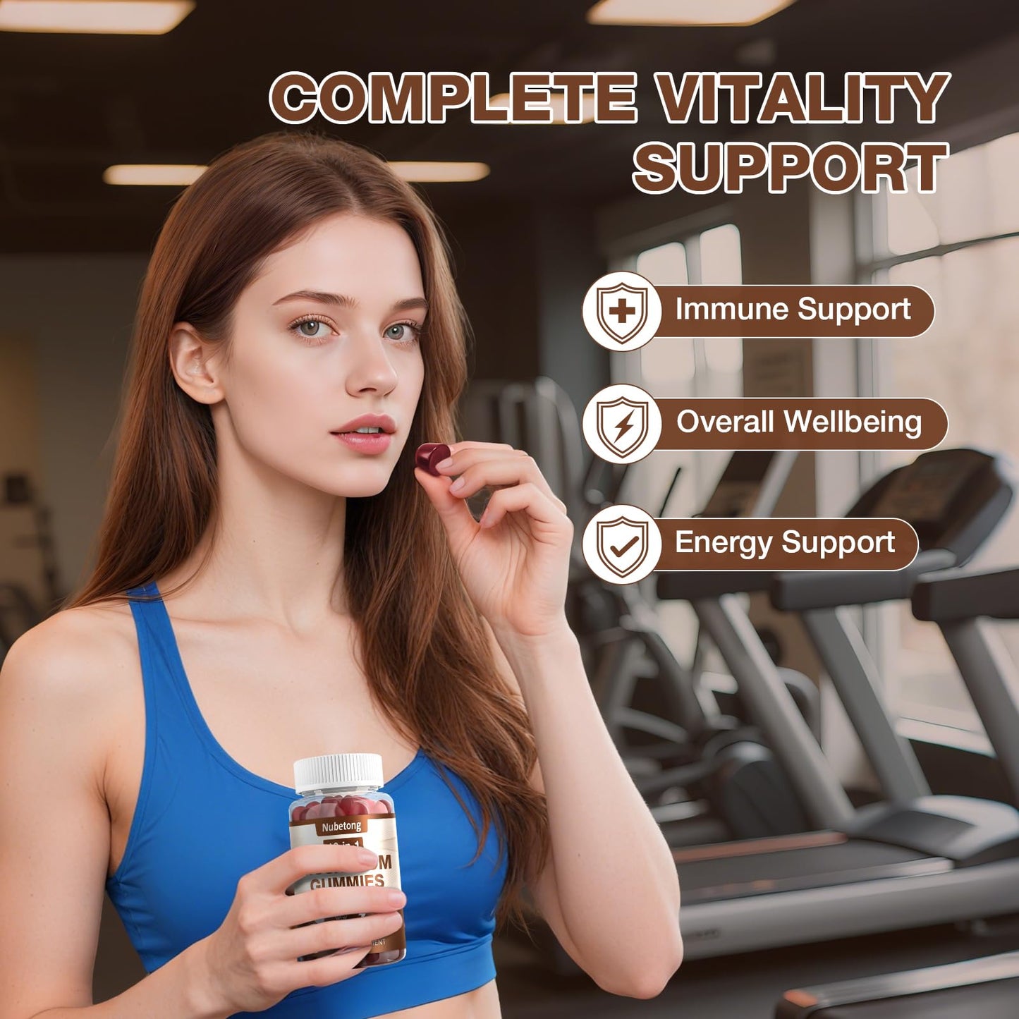 Mushroom Gummies - 10-Mushroom Complex for Adults (2 Pack) | Brain & Immunity Support