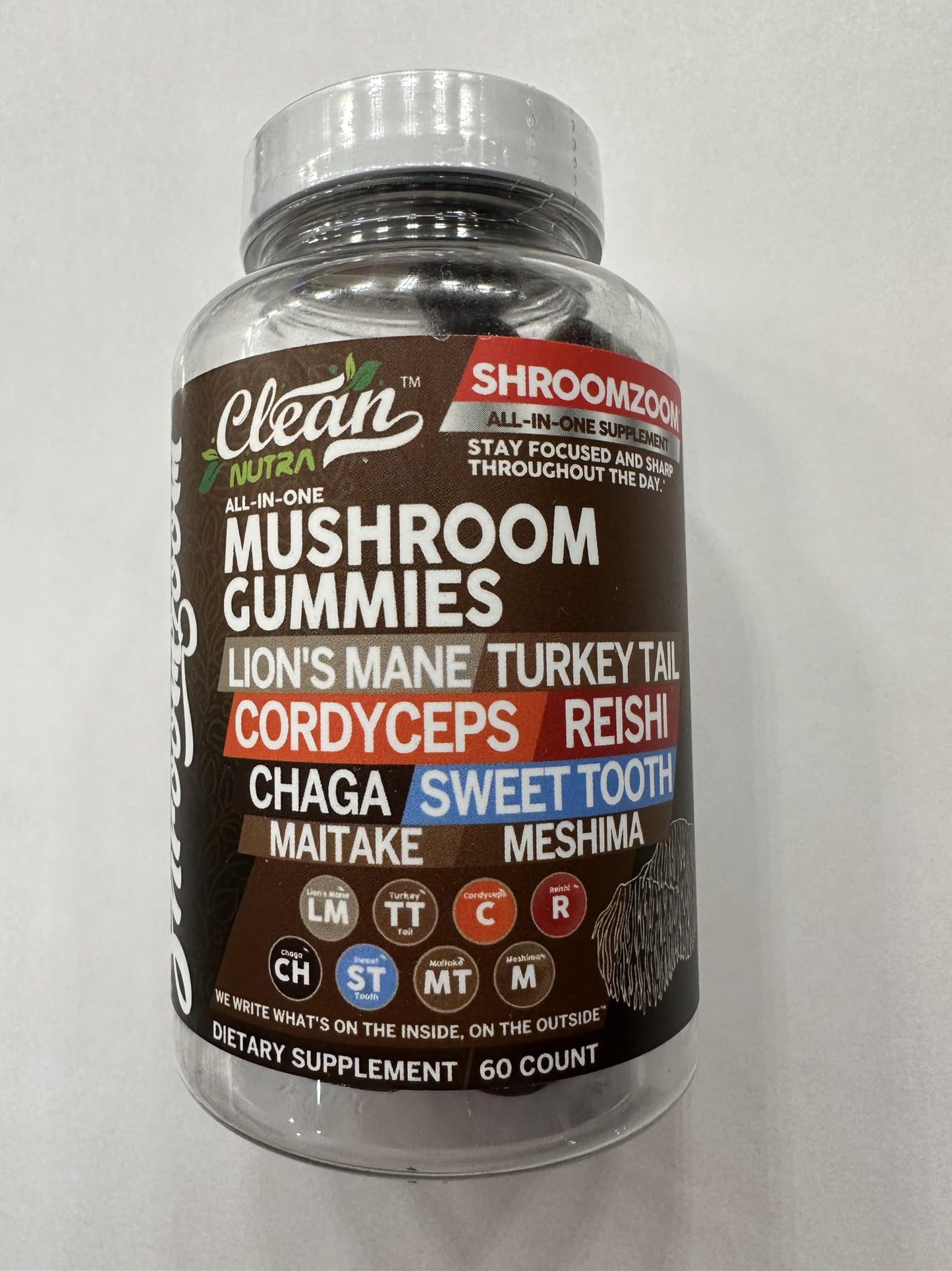 15-in-1 Mushroom Gummies with Lion's Mane, Turkey Tail & More | Immune Support for Men & Women | Clean Nutra