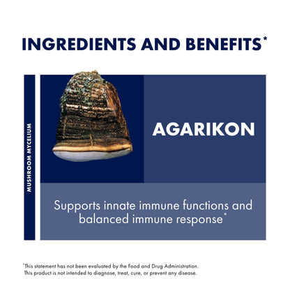Host Defense Agarikon Capsules – Immune System Support Mushroom Supplement (60 Capsules)