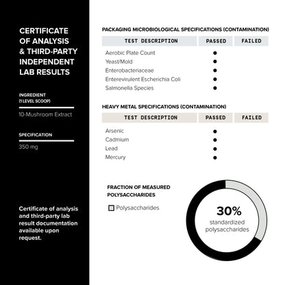 Mushroom Coffee Ultra High Potency 10:1 | Lion's Mane & Cordyceps | Colombian Beans | Lab Tested