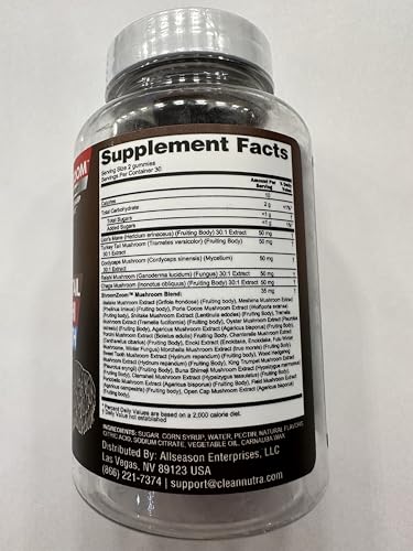 15-in-1 Mushroom Gummies with Lion's Mane, Turkey Tail & More | Immune Support for Men & Women | Clean Nutra