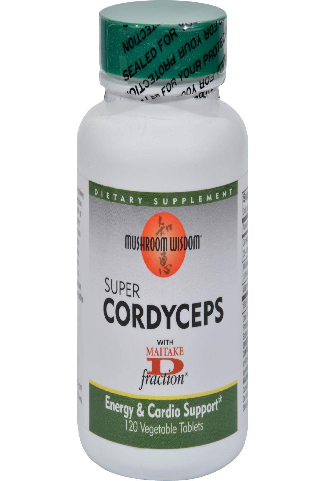 Mushroom Wisdom Super Cordyceps Caplets 120 Count – Stamina & Endurance