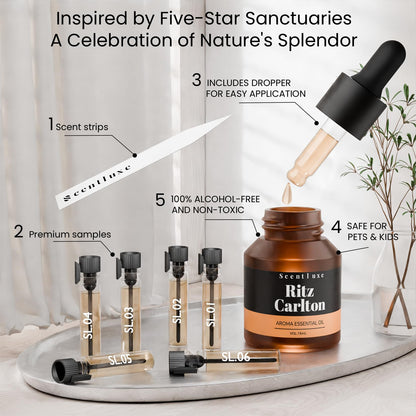 Waterless Essential Oil for Diffuser – Ritz-Carlton Inspired Orange & Musk (15ml)