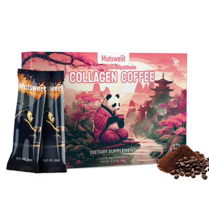 Mustsweet Instant Coffee with Vital Proteins Collagen Peptides – Skin, Joint & Gut Health, 15 Servings