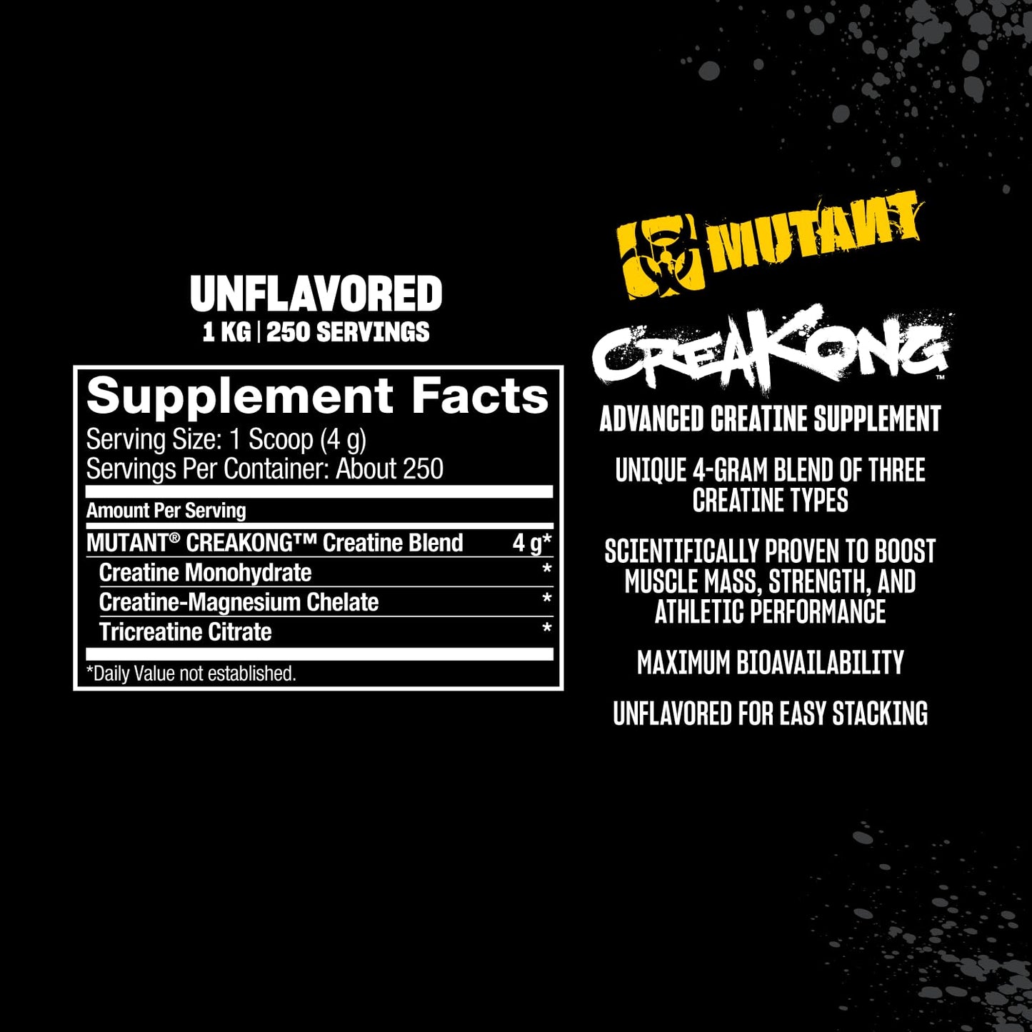 Mutant Creakong 300G – Pure Creatine Blend from World’s Leading Sources