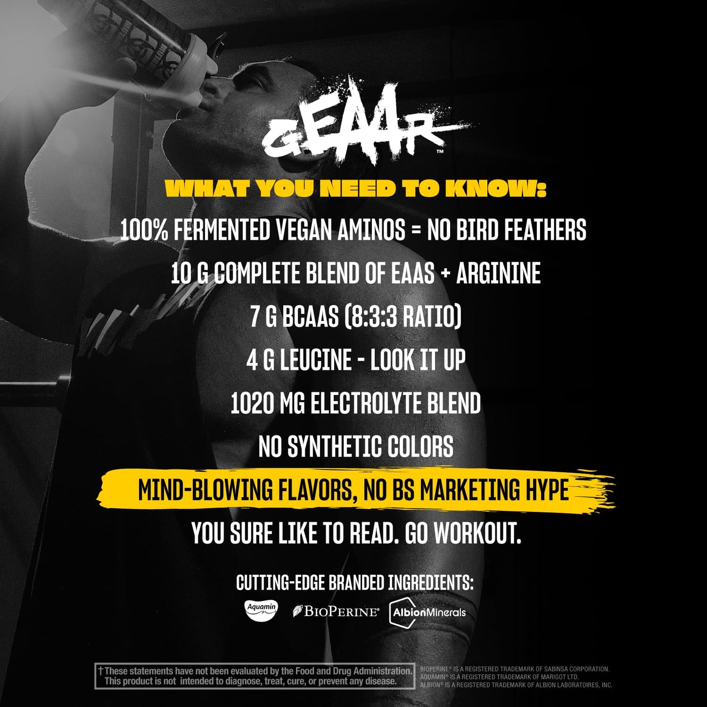 Mutant GEAAR Orange Rush – 9.4g EAAs + Arginine, 7g BCAAs, 4g Leucine, Electrolytes | 30 Servings