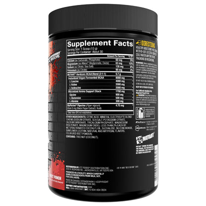 Mutant Hardcore BCAA – Hydration & Recovery | 30 Servings, Fruit Punch