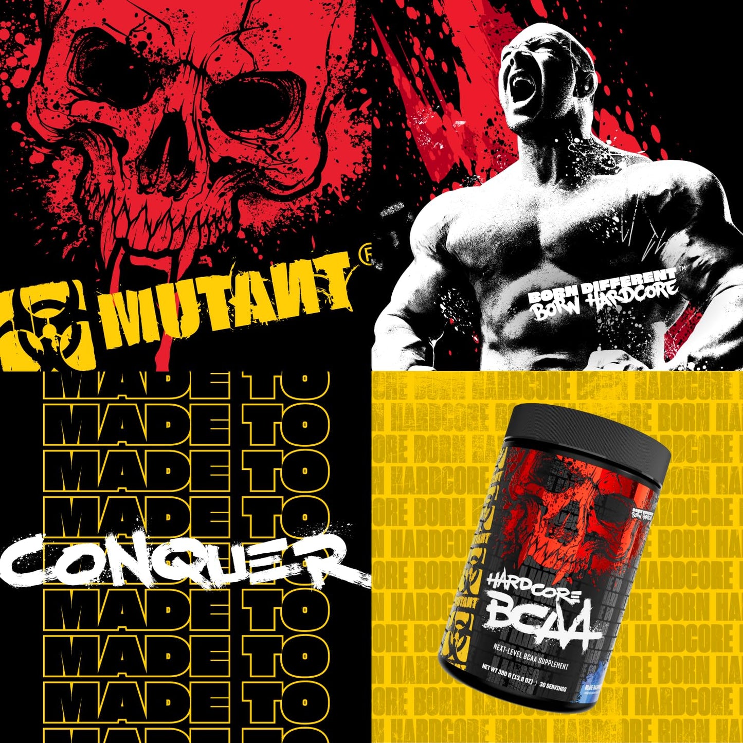 Mutant Hardcore BCAA - Hydration + Recovery (Watermelon, 30 Servings)