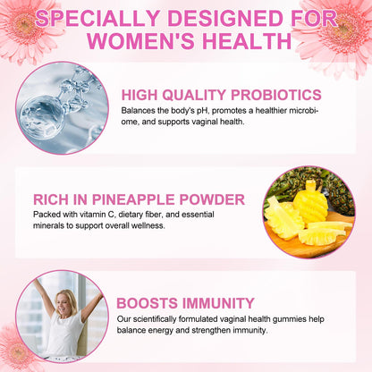 MXCZBSM Vaginal Probiotics Gummies – PH Balance, Immune Support | 60 Gummies